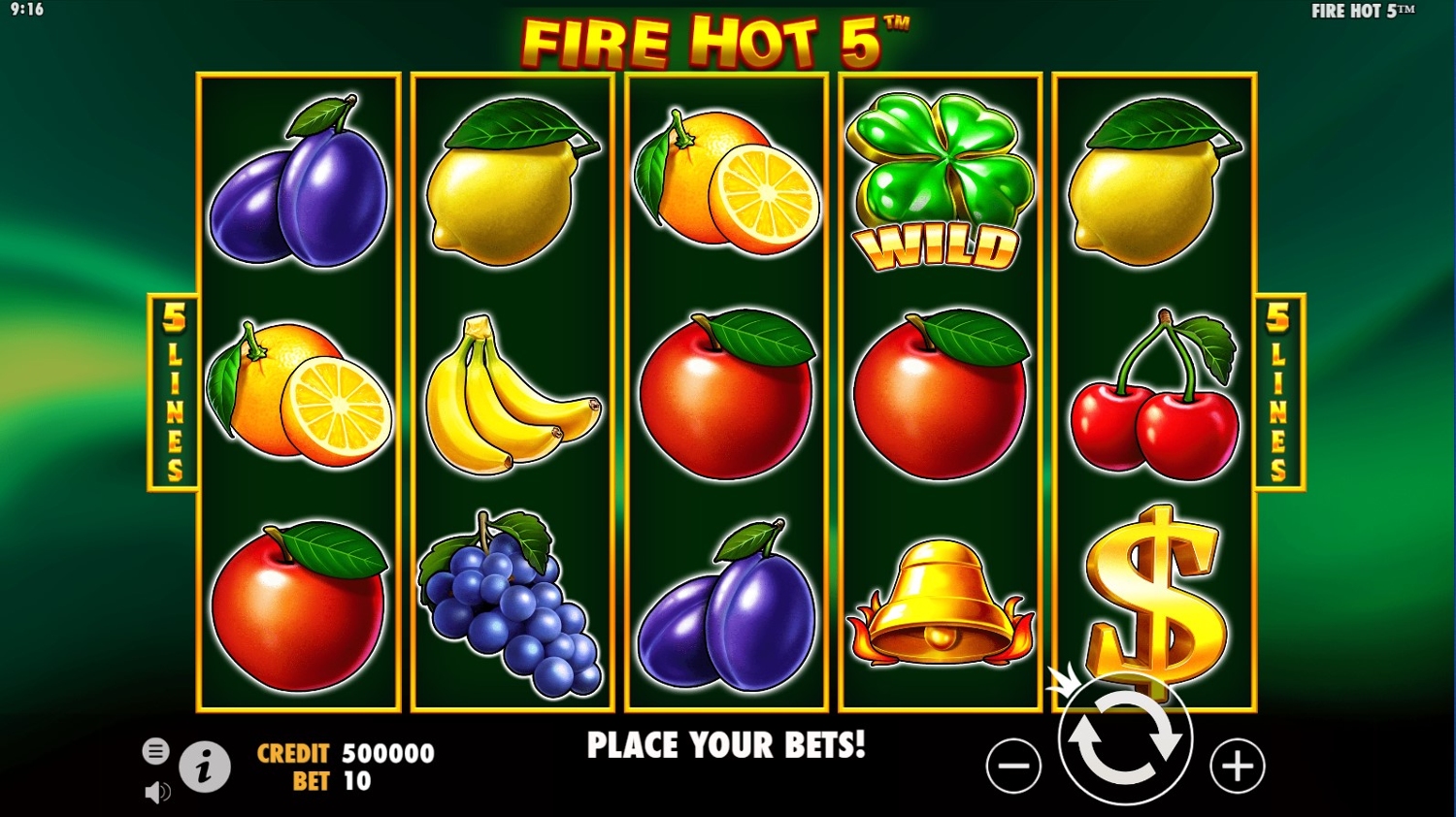 Fire Hot 5 Gameplay Image