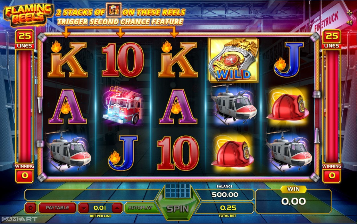 Flaming Reels Gameplay Image