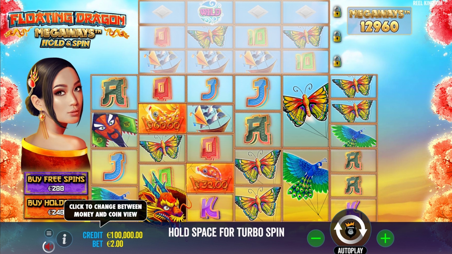 Floating Dragon Megaways Gameplay Image