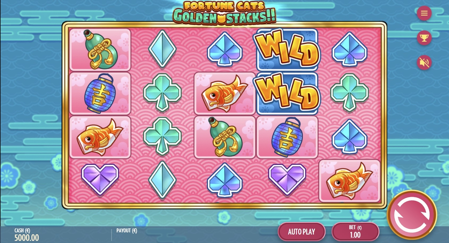 Fortune Cats Golden Stacks Gameplay Image