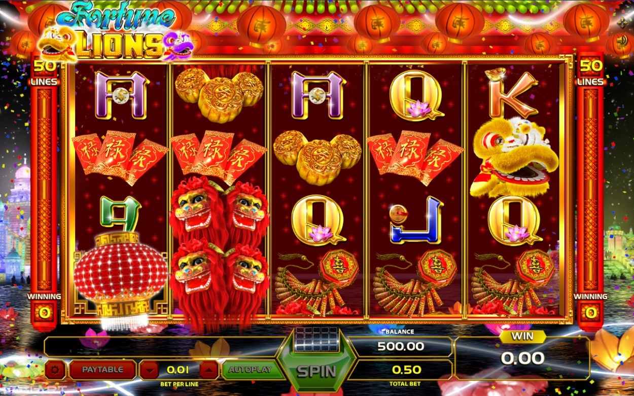 Fortune Lions Gameplay Image
