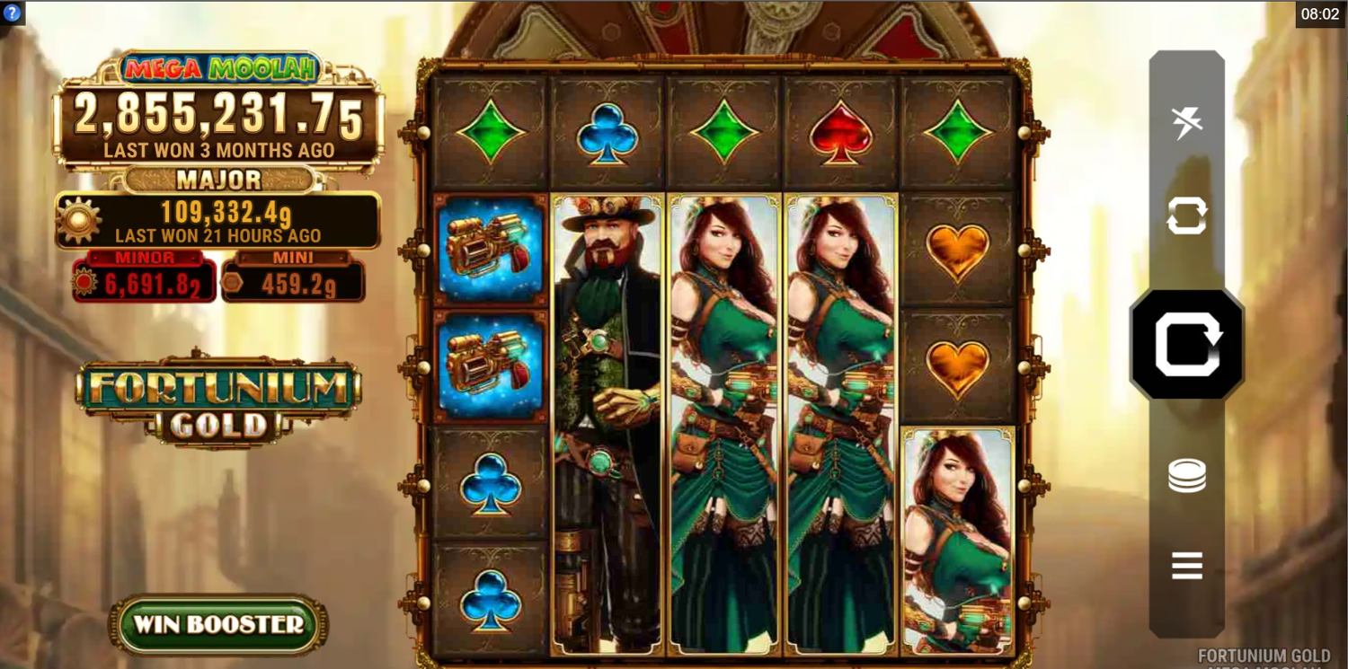 Fortunium Gold Mega Moolah Gameplay Image