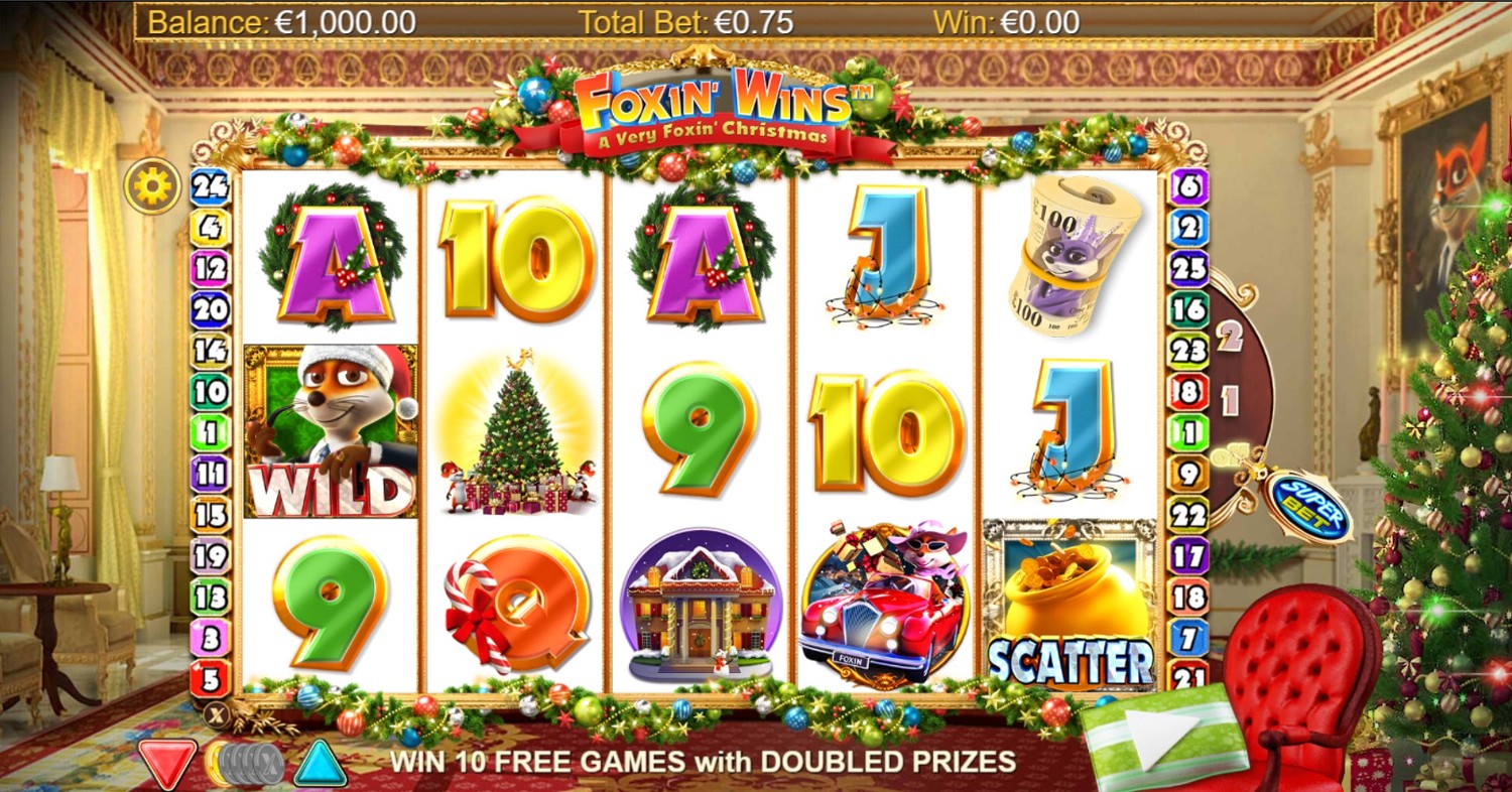 Foxin Wins Christmas Edition Gameplay Image