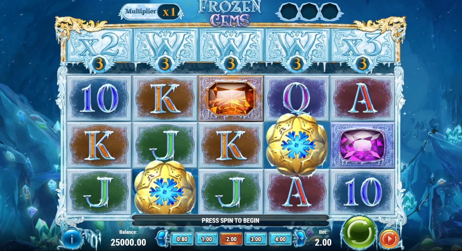 Frozen Gems Gameplay Image