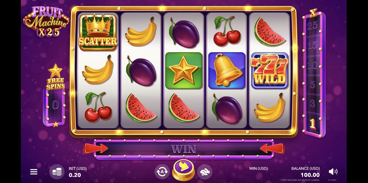 Fruit Machine X25 Gameplay Image