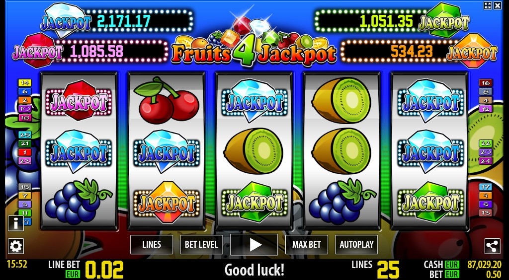 Fruits 4 Jackpot Gameplay Image