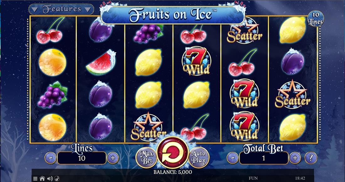 Fruits on Ice Gameplay Image
