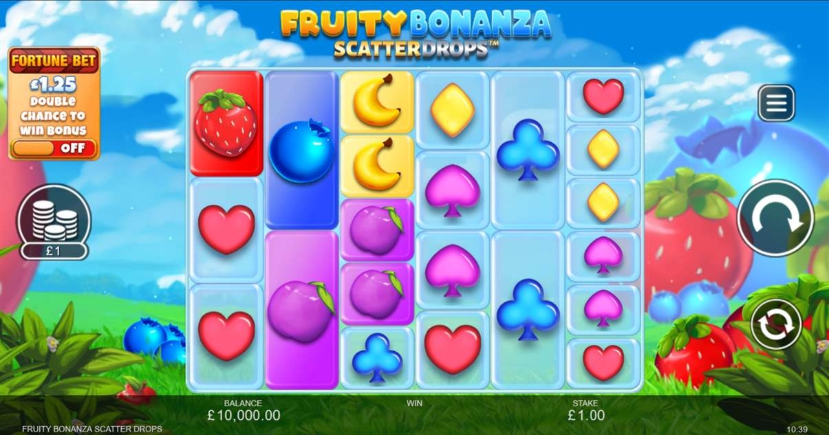 Fruity Bonanza Scatter Drops Gameplay Image