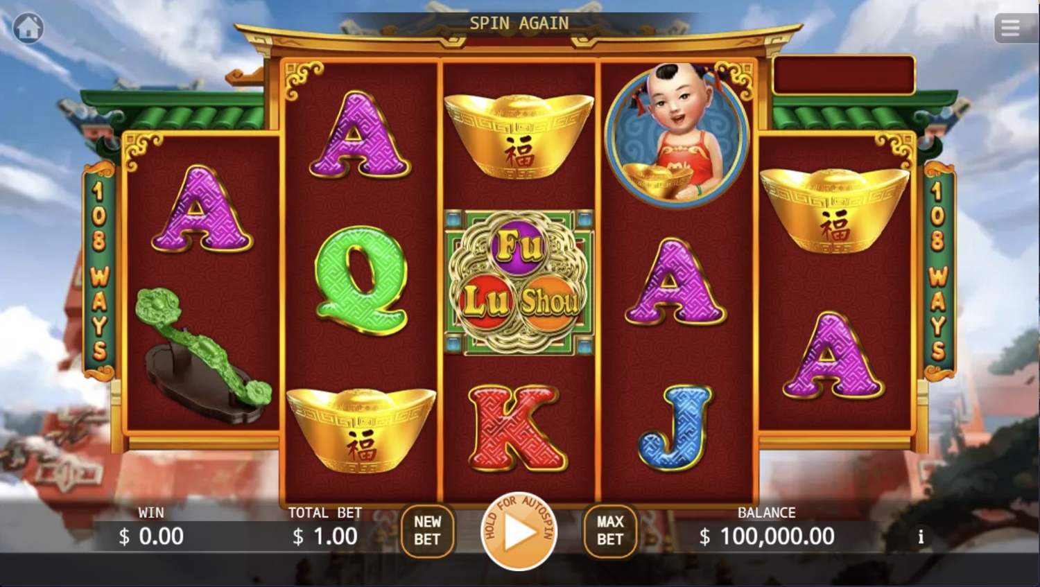 Fu Lu Shou Gameplay Image