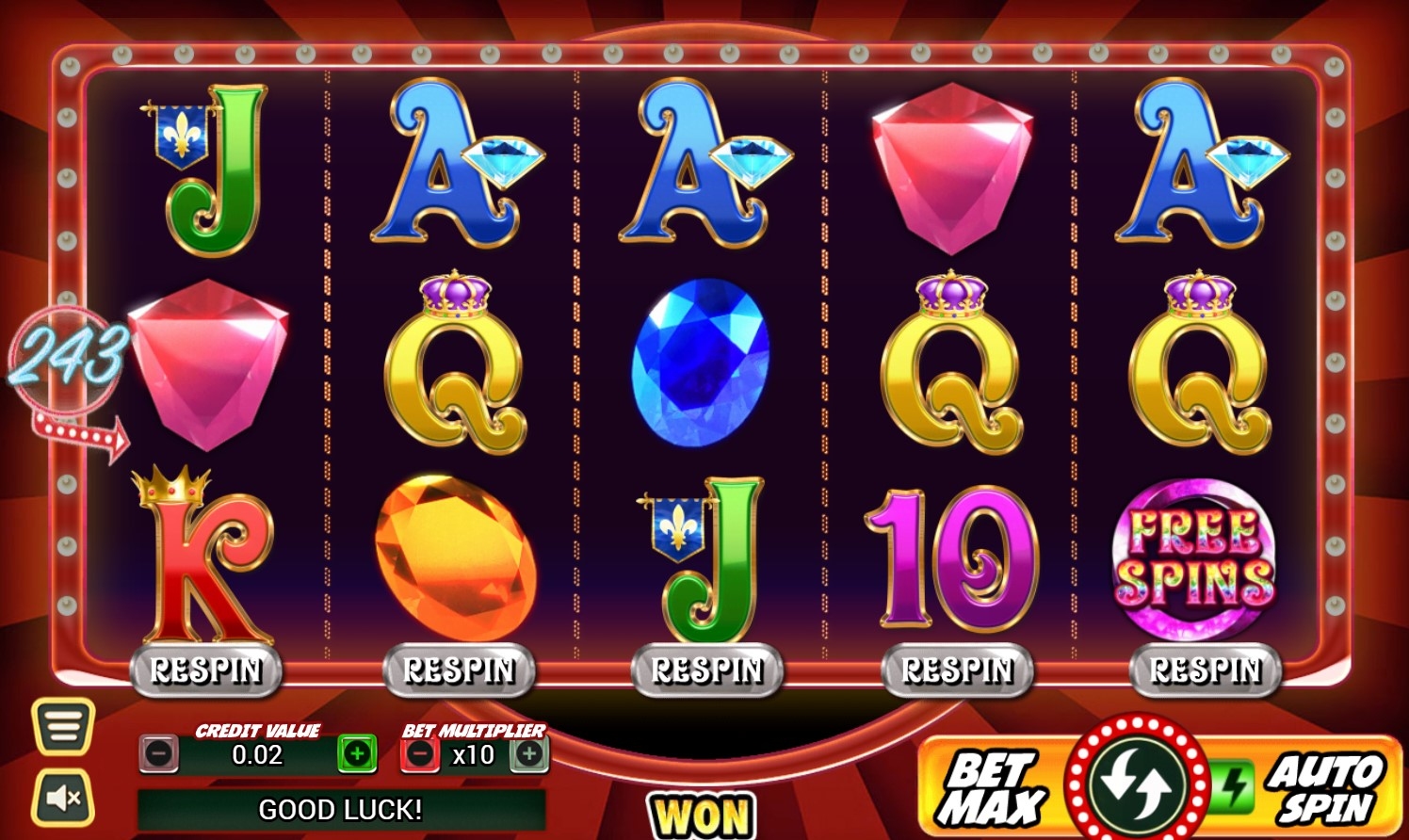 Gem Riches Gameplay Image