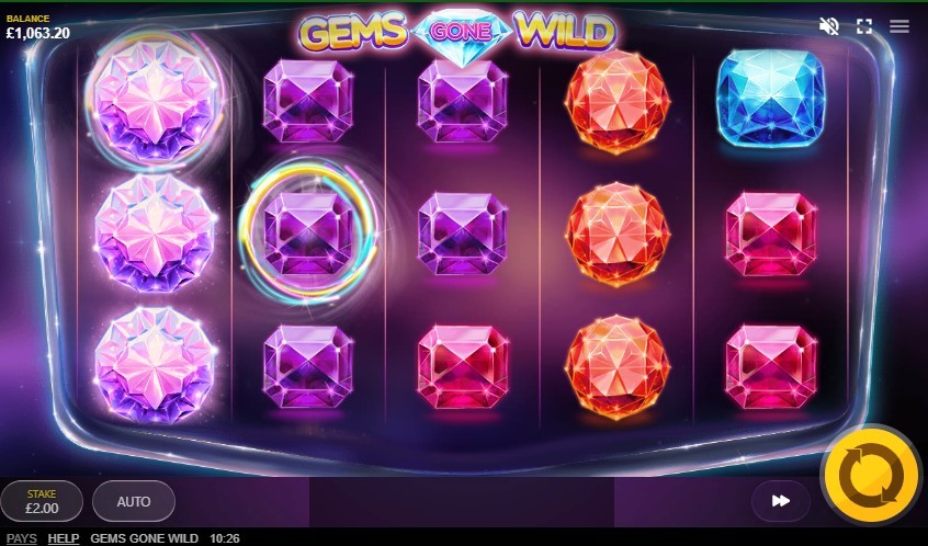 Gems Gone Wild Gameplay Image