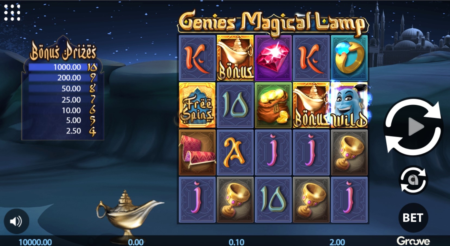 Genies Magical Lamp Gameplay Image
