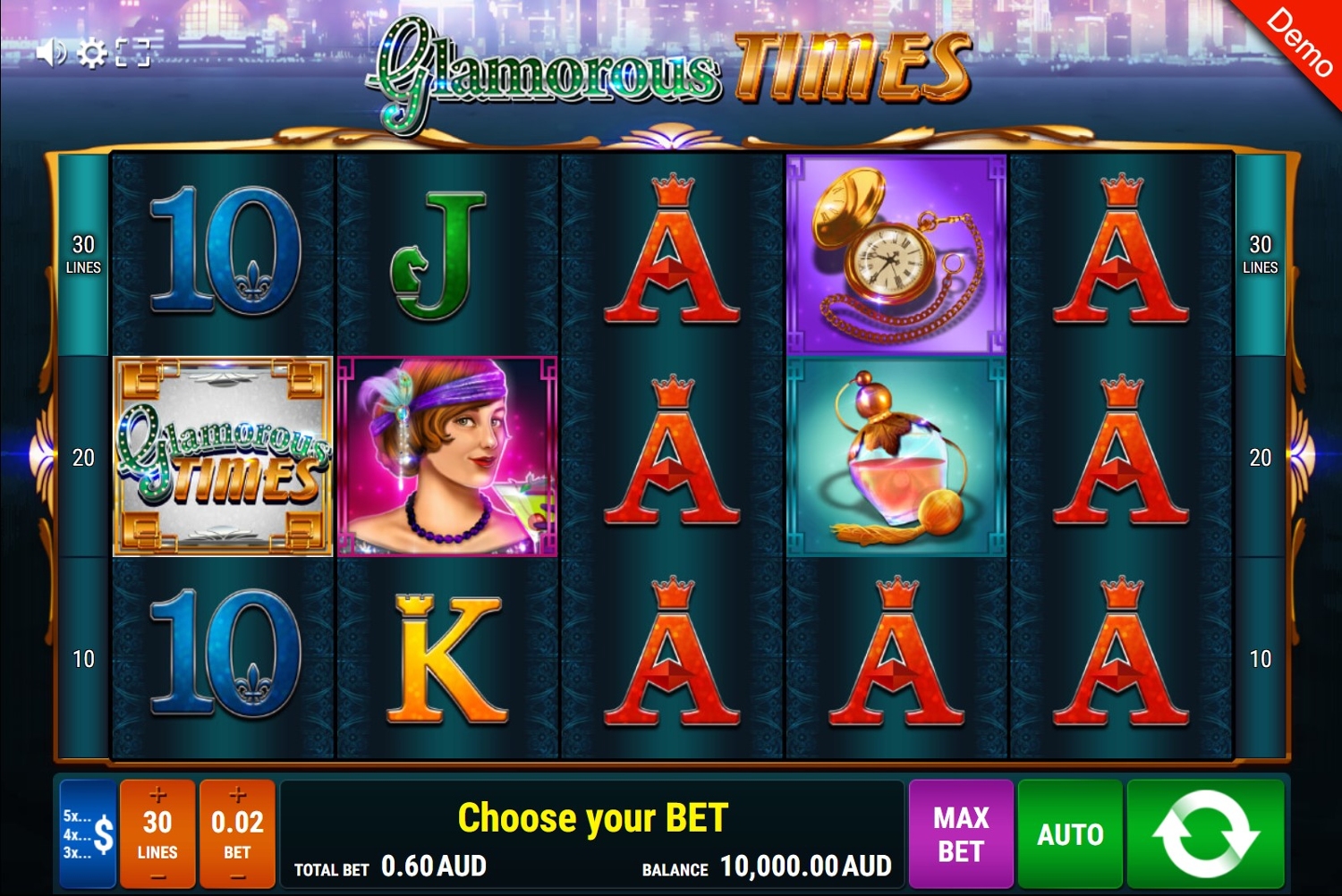 Glamorous Times Gameplay Image