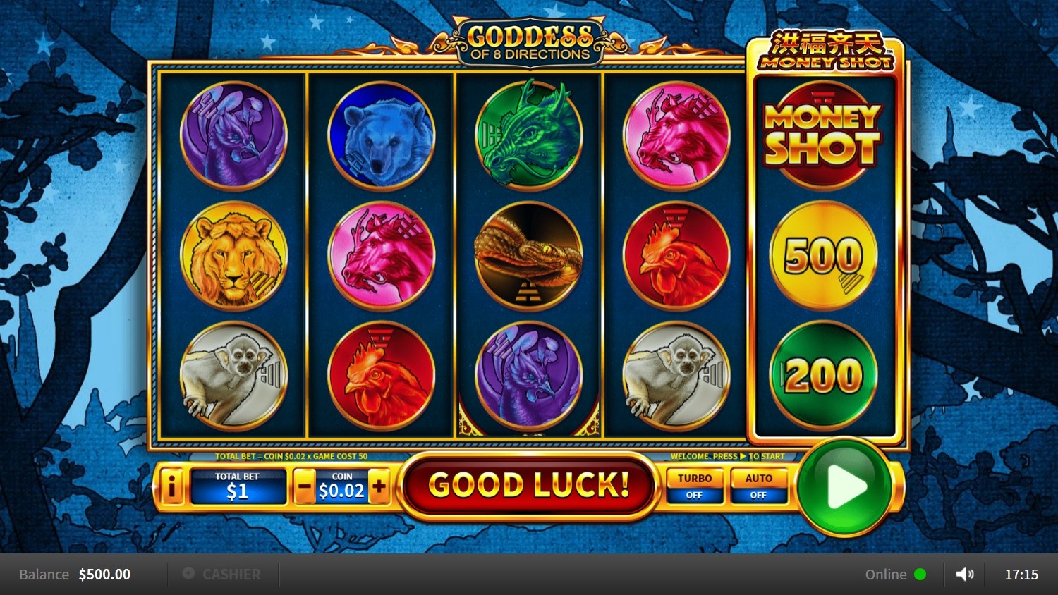 Goddess of 8 Directions Gameplay Image