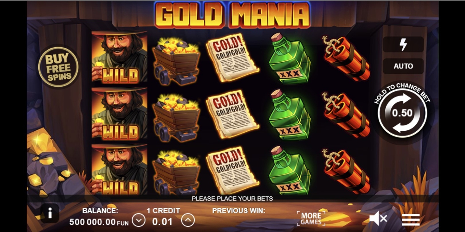 Gold Mania Gameplay Image