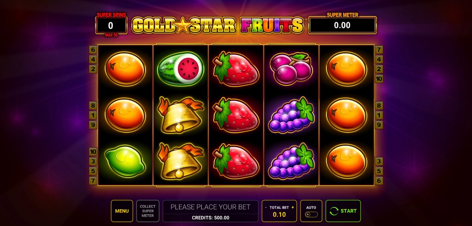 Gold Star Fruits Gameplay Image