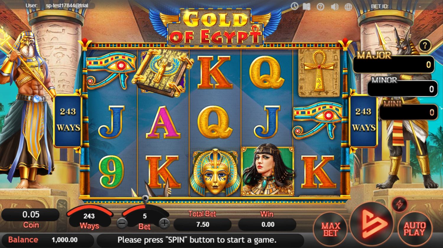 Gold of Egypt Gameplay Image