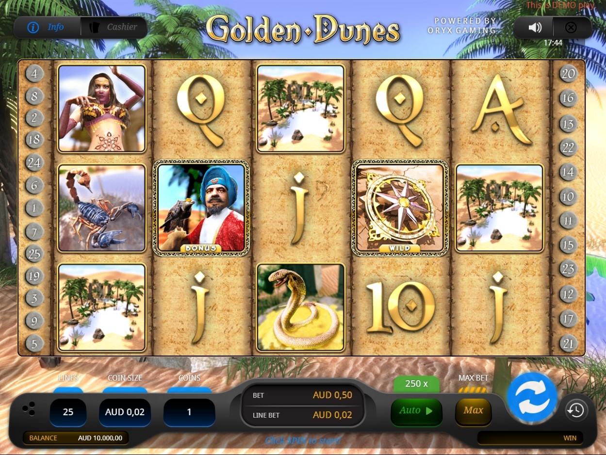 Golden Dunes Gameplay Image