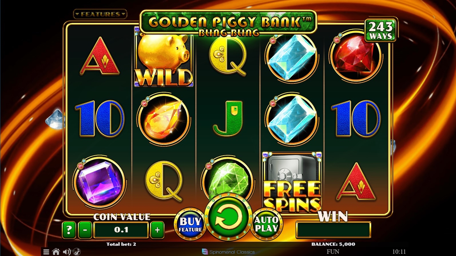 Golden Piggy Bank: Bling Bling Gameplay Image