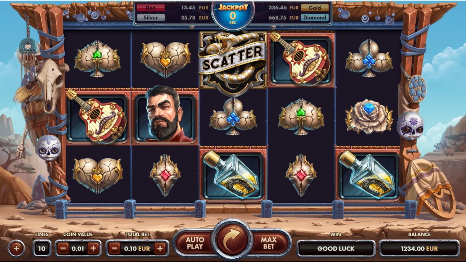 Golden Skulls Gameplay Image