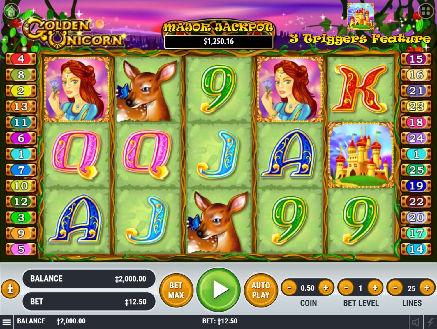 Golden Unicorn Gameplay Image