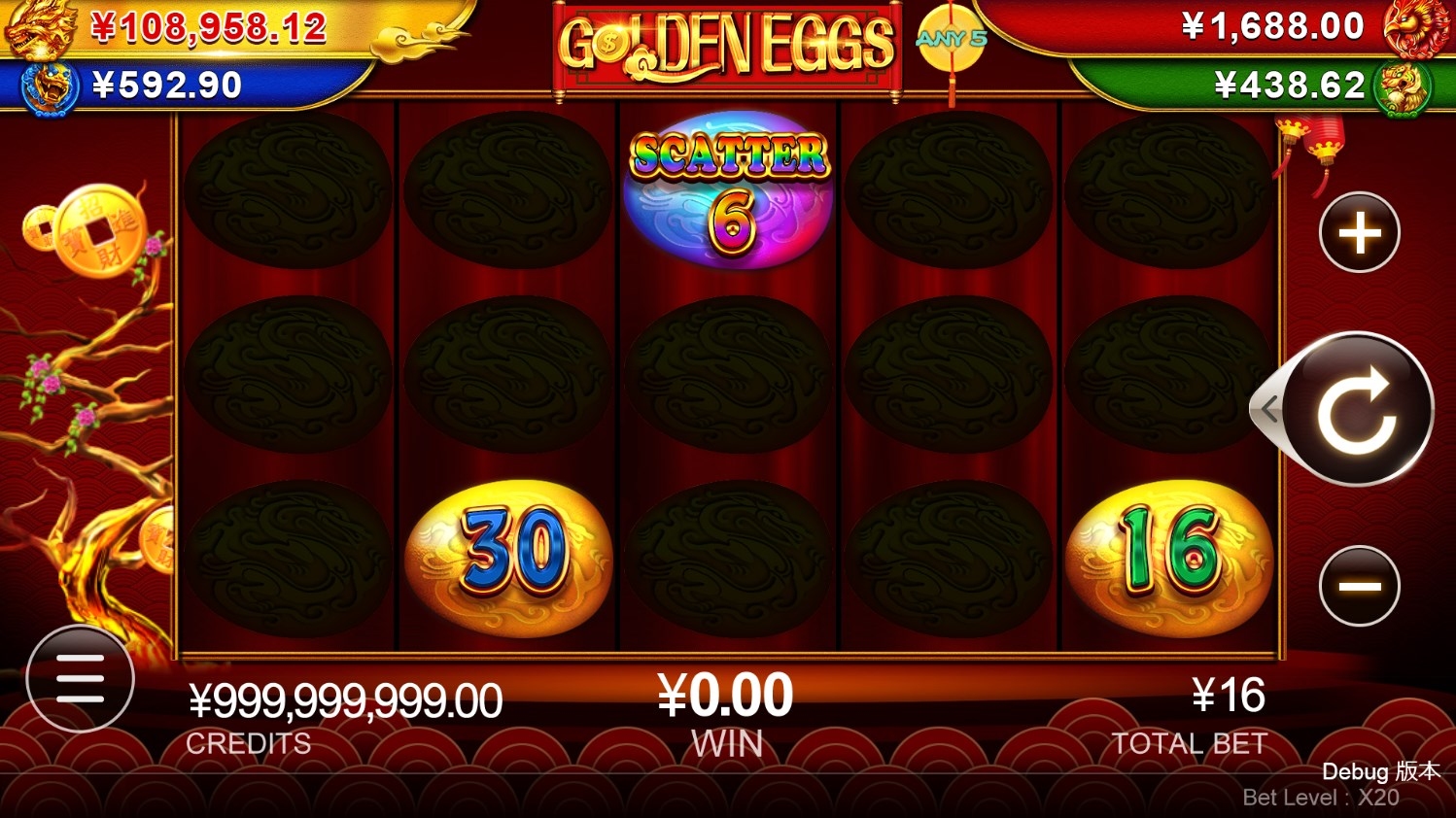 GoldenEggs of Dragon Jackpot Gameplay Image