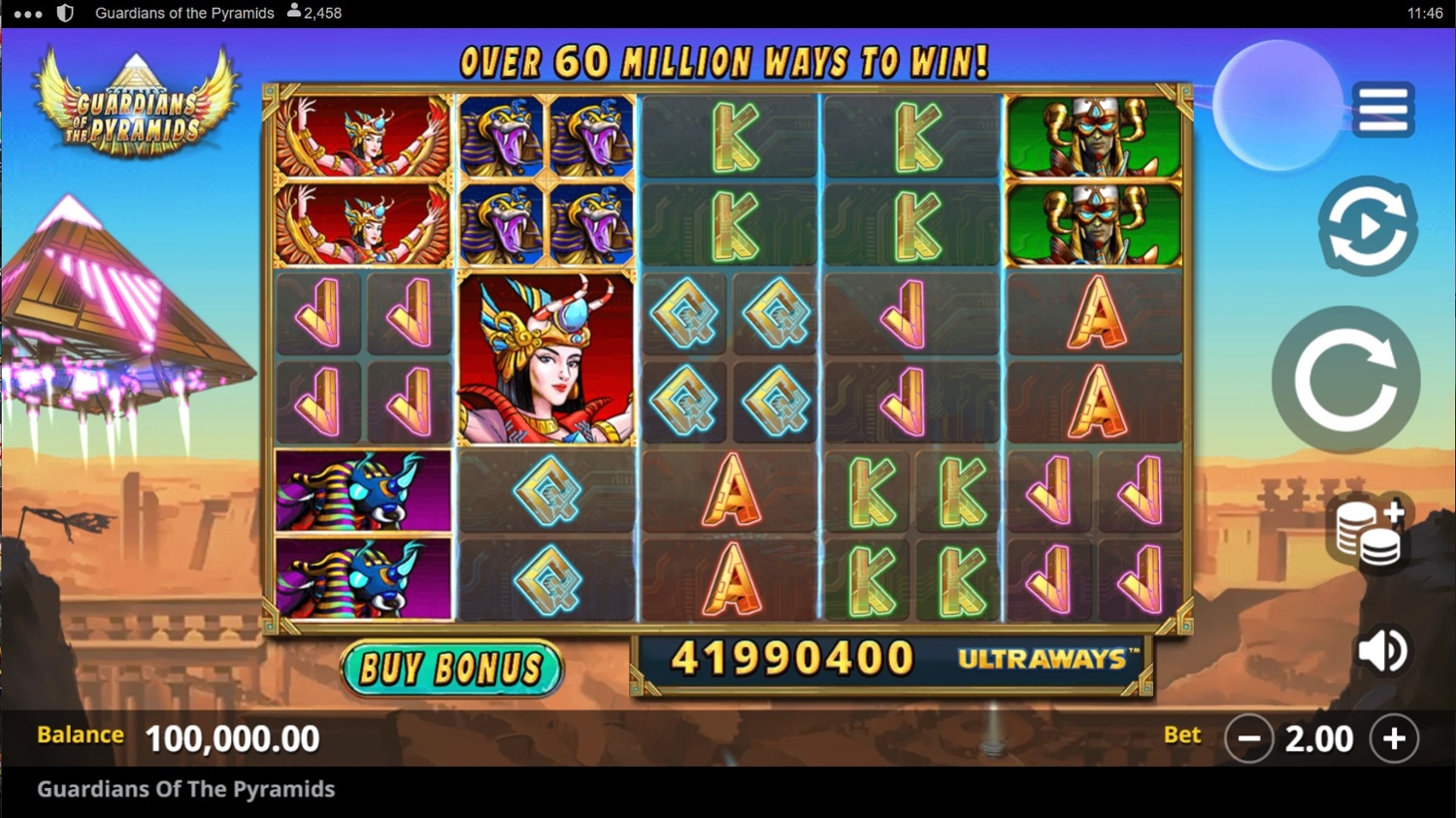 Guardians of the Pyramids Gameplay Image
