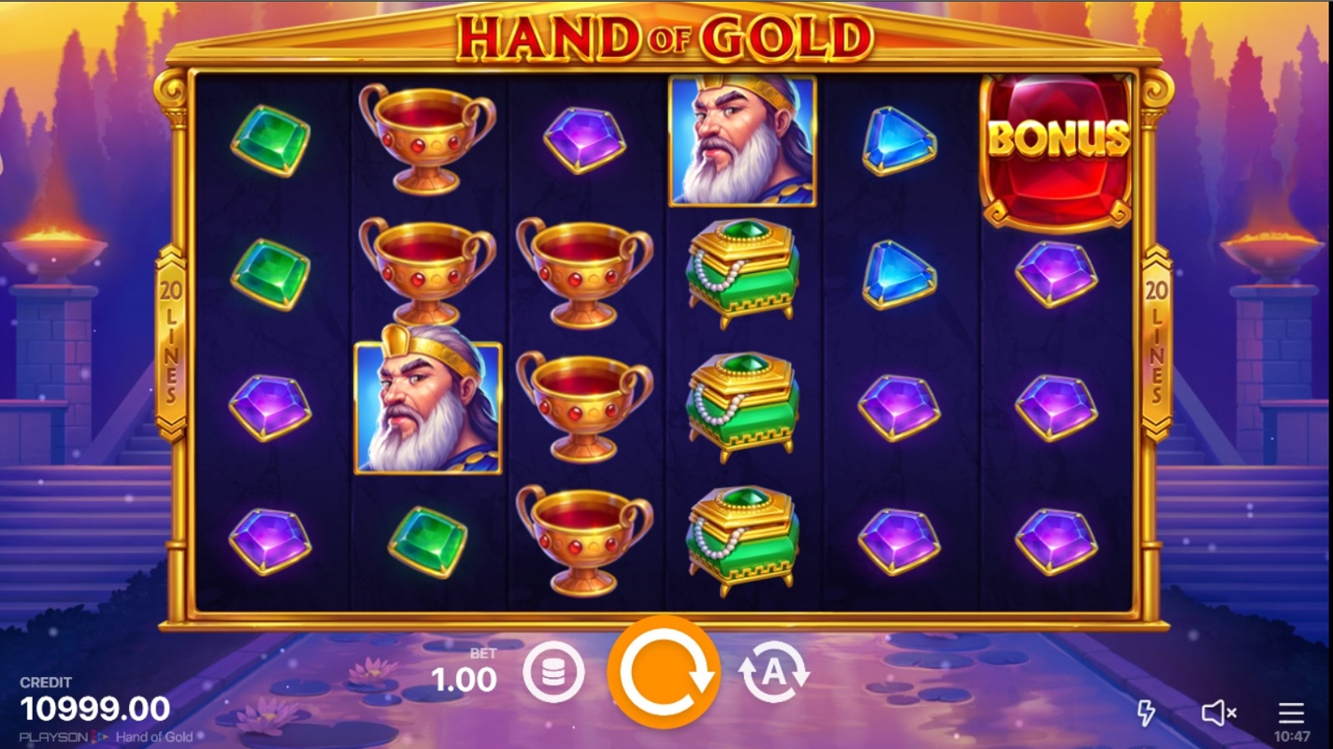 Hand of Gold Gameplay Image