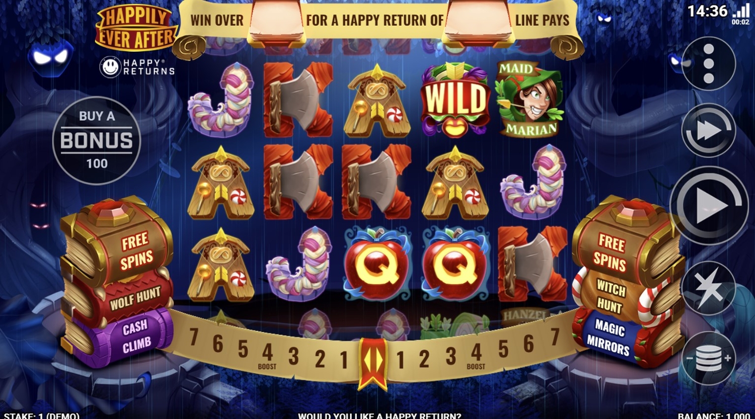 Happily Ever After with Happy Endings Reels Gameplay Image