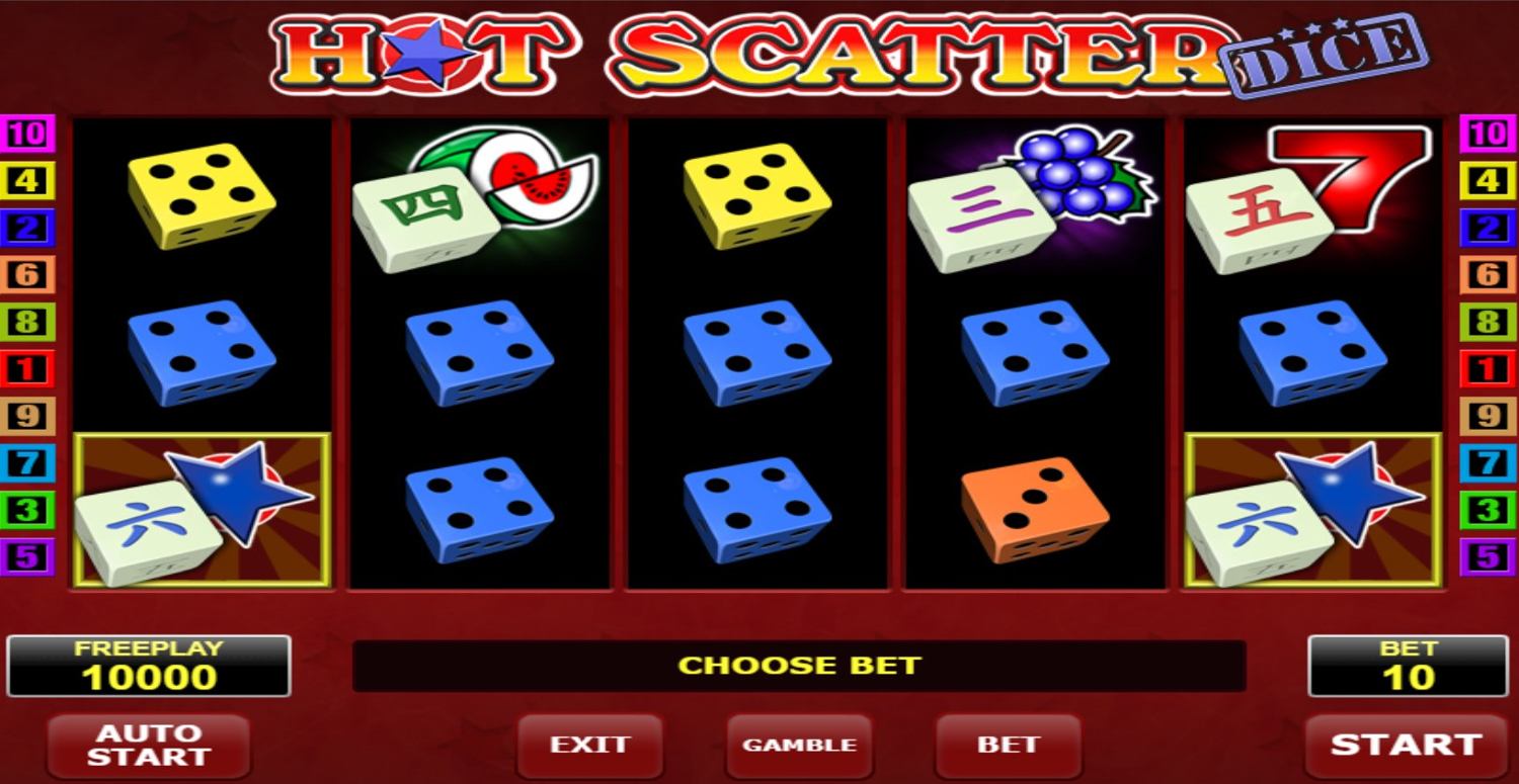 Hot Scatter Dice Gameplay Image