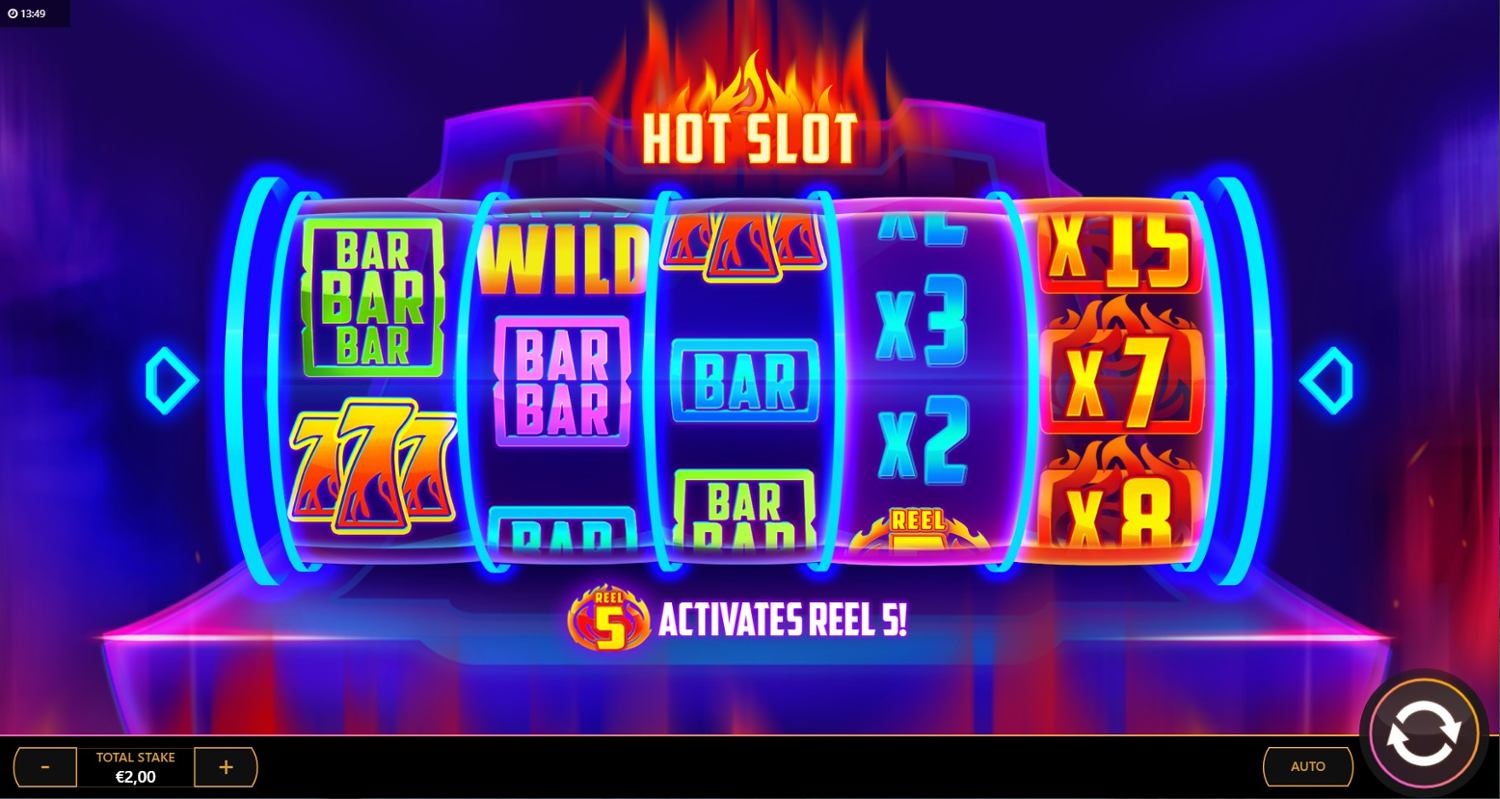 Hot Slot Gameplay Image