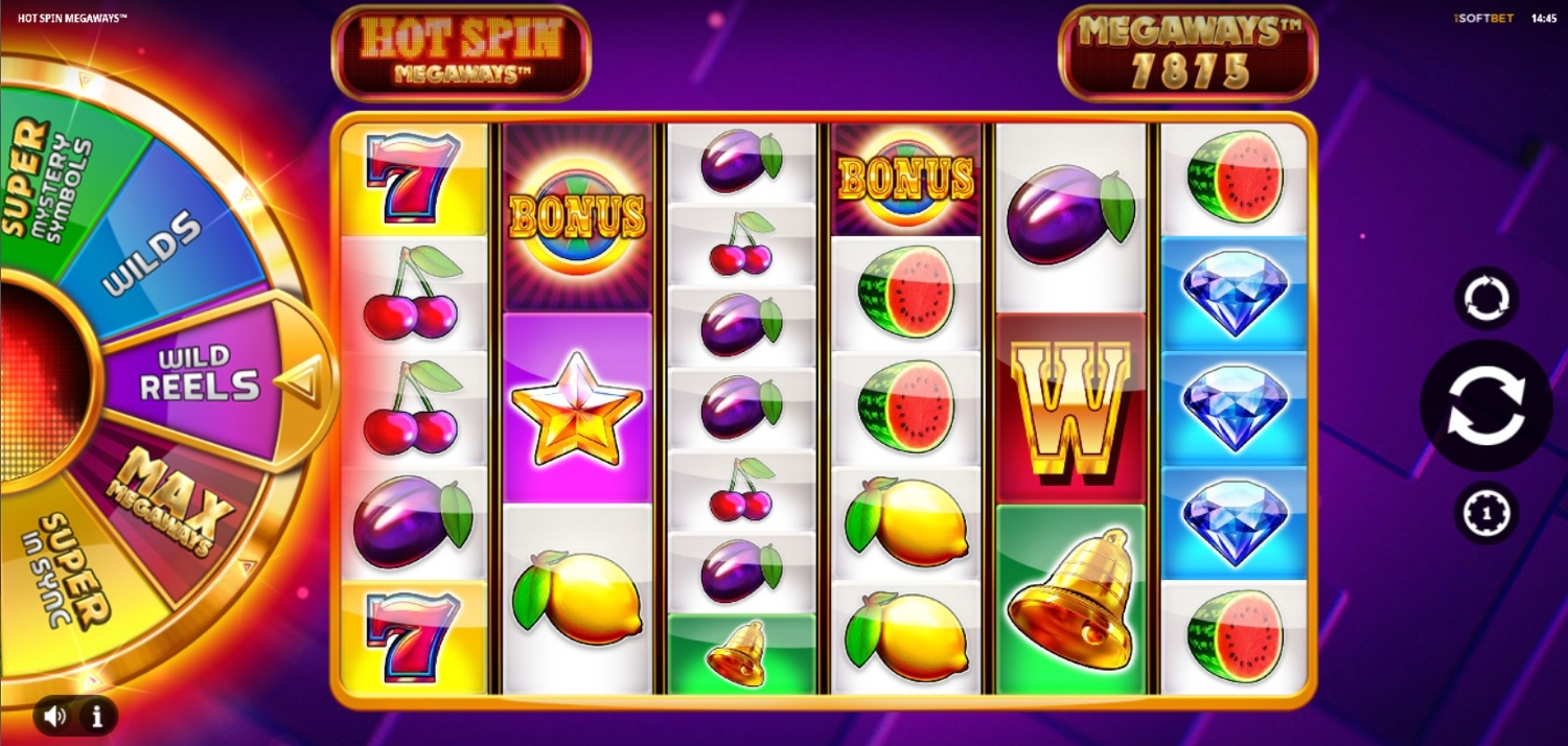 Hot Spin Megaways Gameplay Image