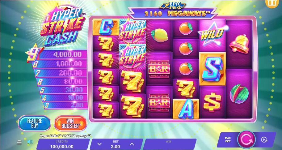 Hyper Strike CASH Megaways Gameplay Image