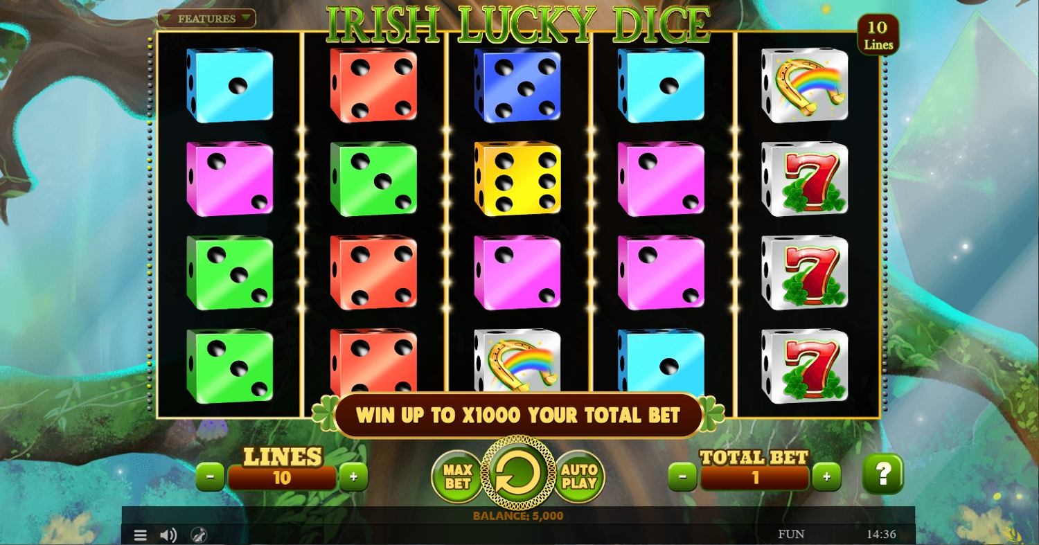 Irish Lucky Dice Gameplay Image