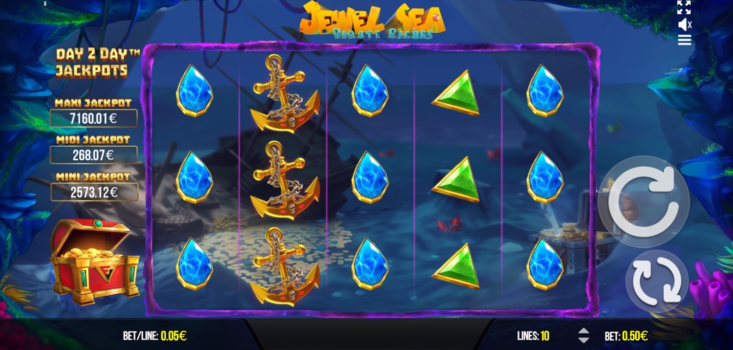 Jewel Sea Pirate Riches Gameplay Image