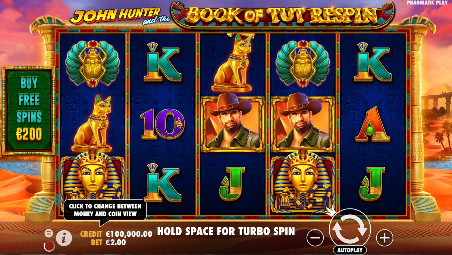 John Hunter and the Book of Tut Respin Gameplay Image