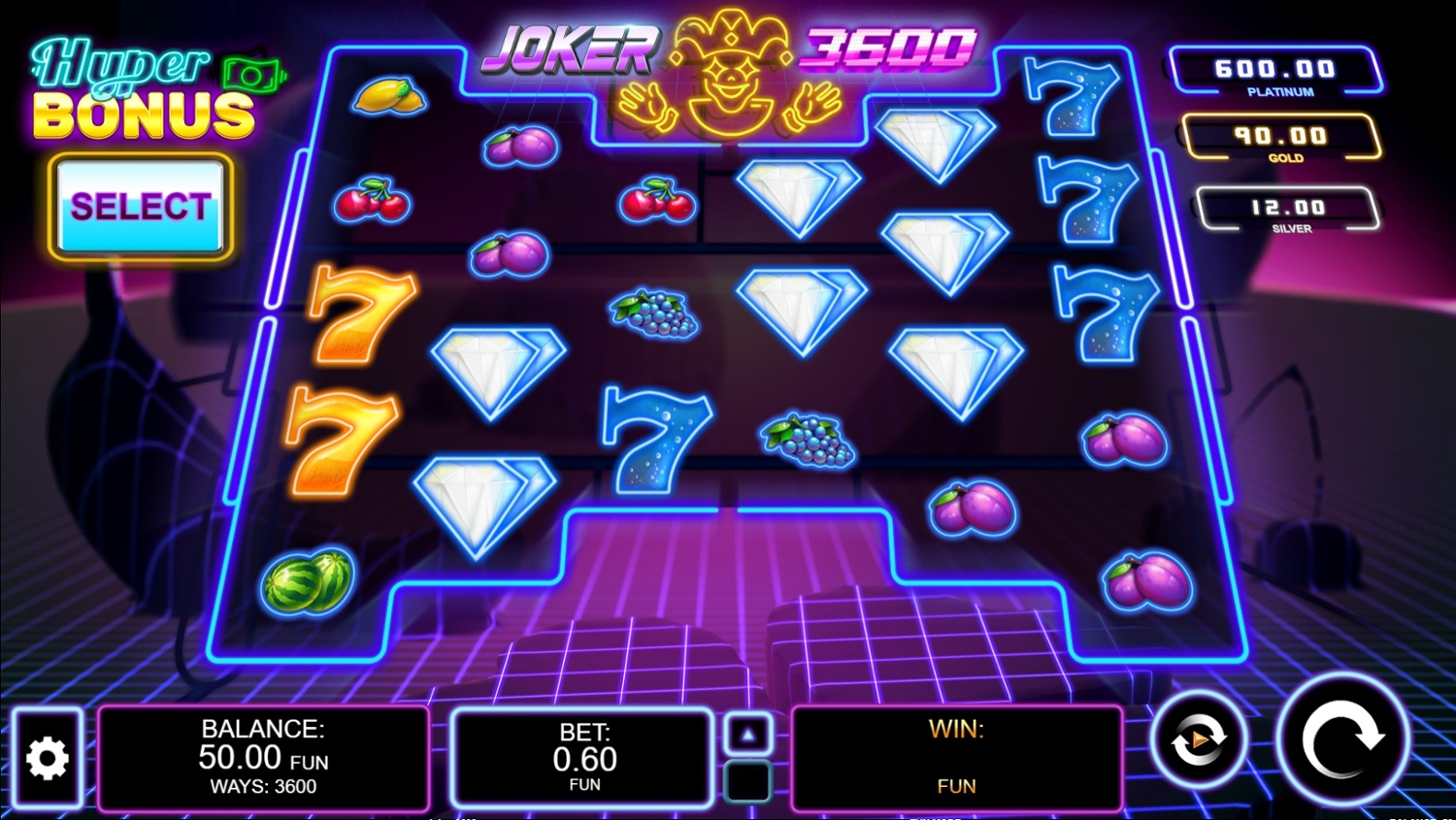 Joker 3600 Gameplay Image