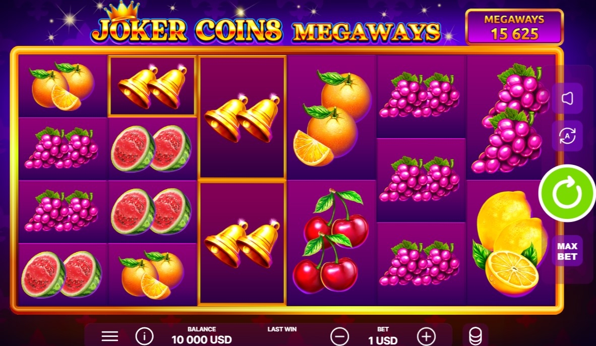 Joker Coins Megaways Gameplay Image