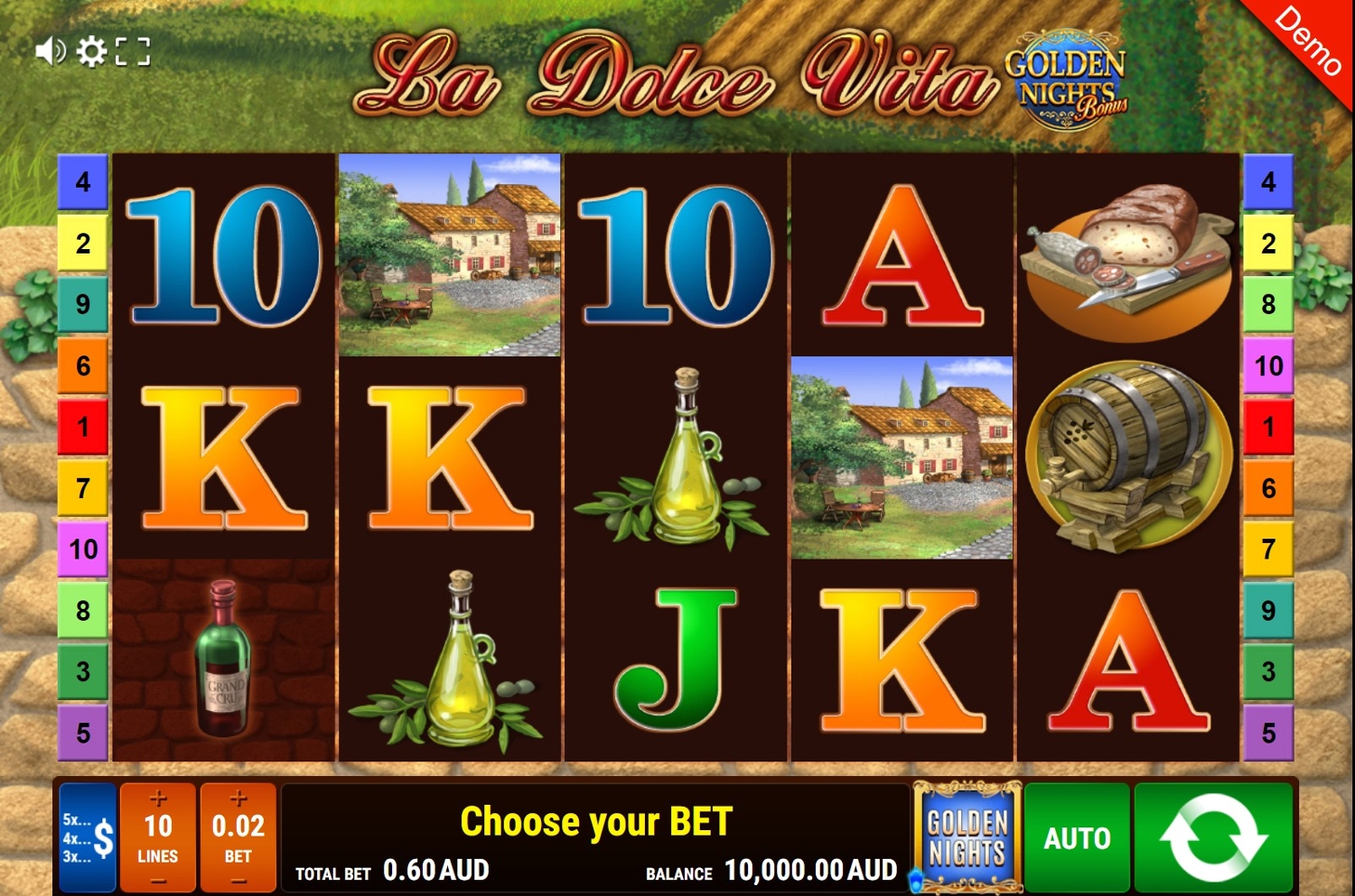 La Dolce Vita – Golden Nights Bonus Gameplay Image