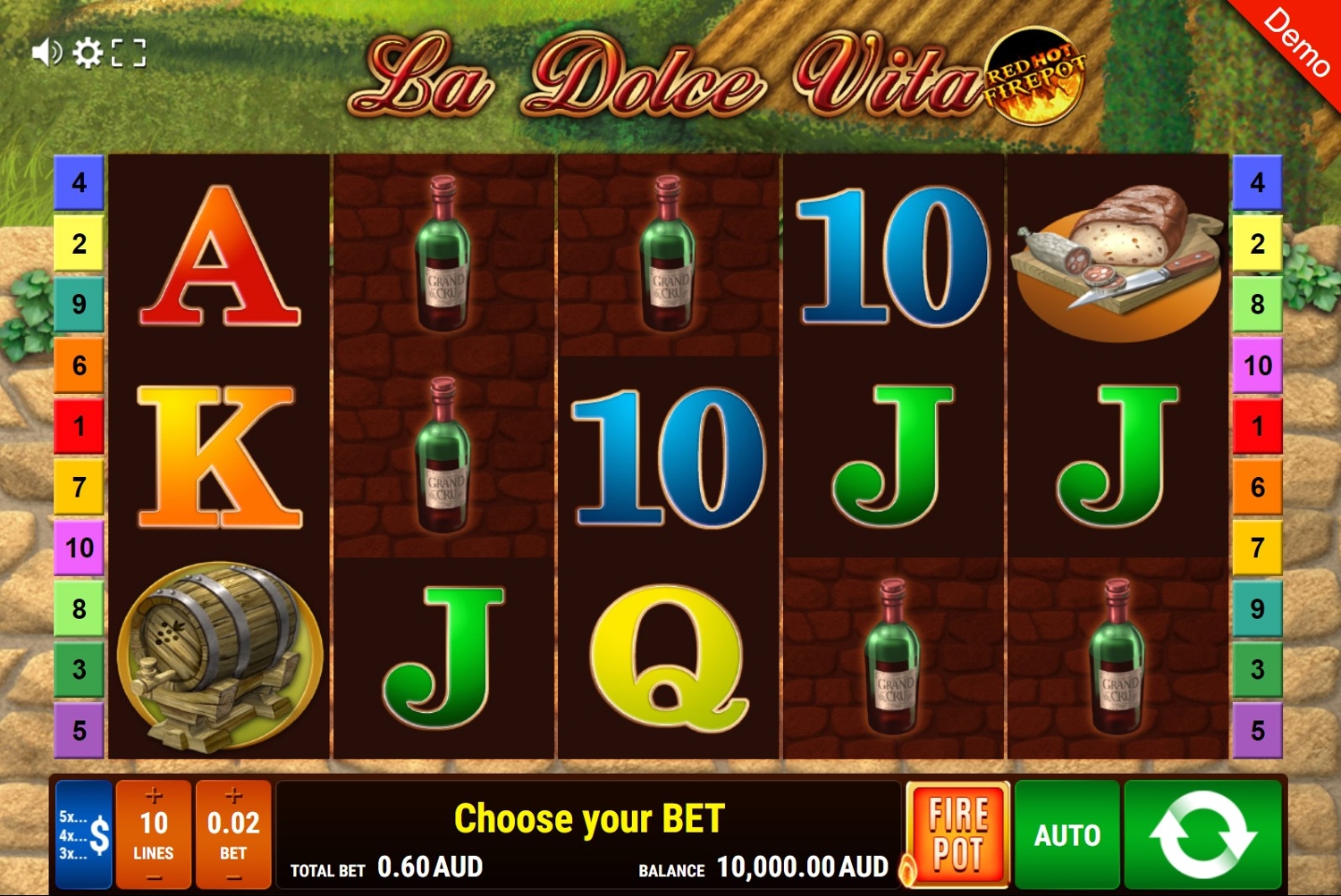 La Dolce Vita – Red Hot Firepot Gameplay Image