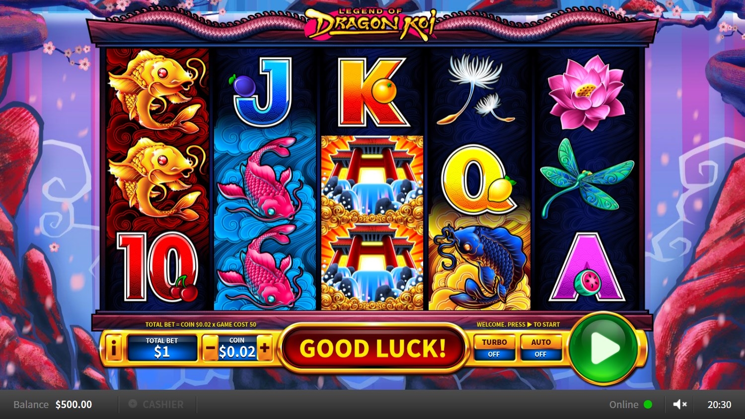 Legend of Dragon Koi Gameplay Image