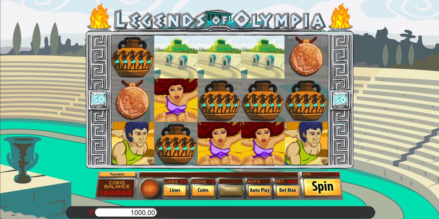 Legends of Olympia Gameplay Image