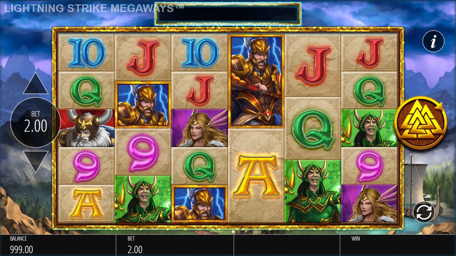 Lightning Strike Megaways Gameplay Image
