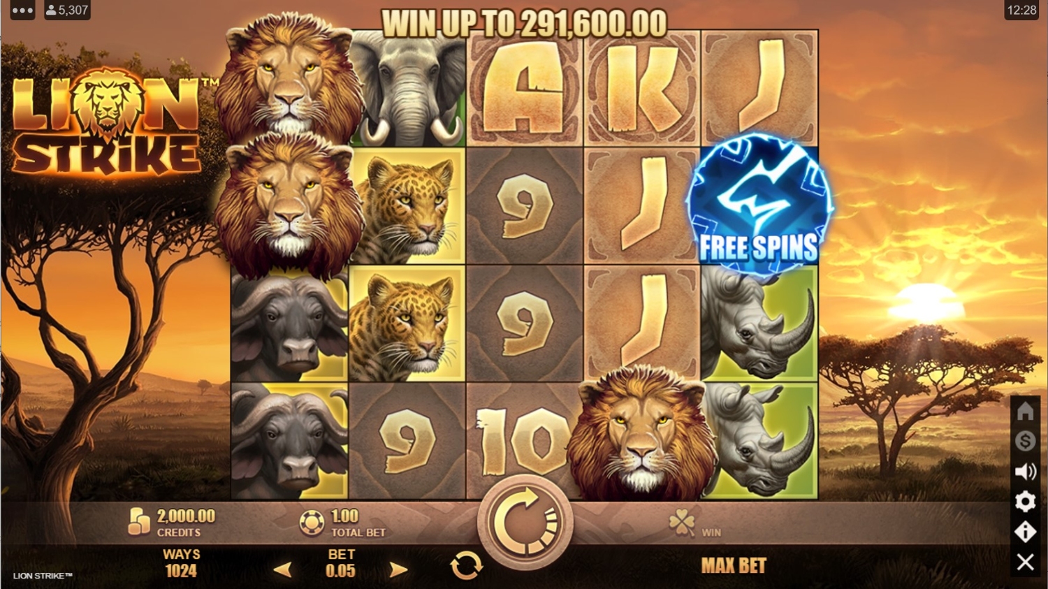 Lion Strike Gameplay Image