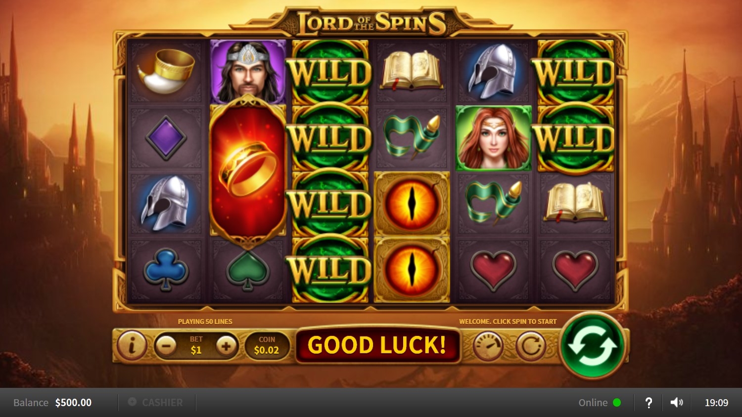 Lord of the Spins Gameplay Image