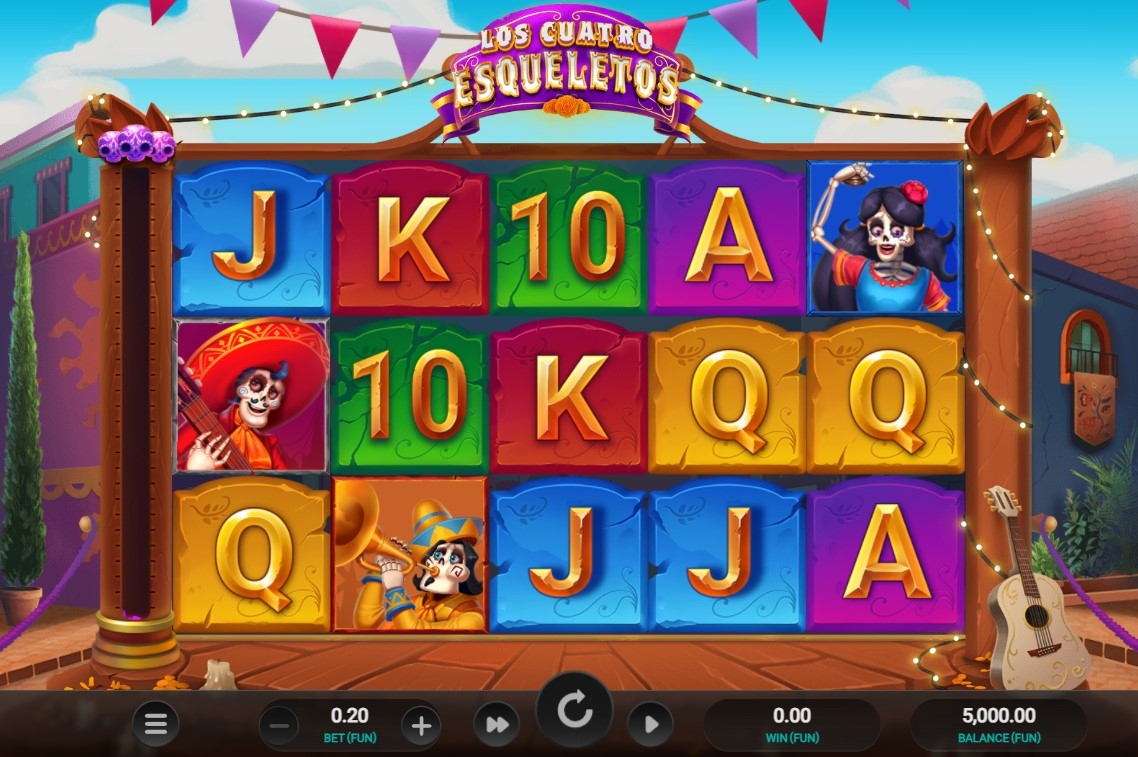 Los Cuatro Esqueletos Gameplay Image