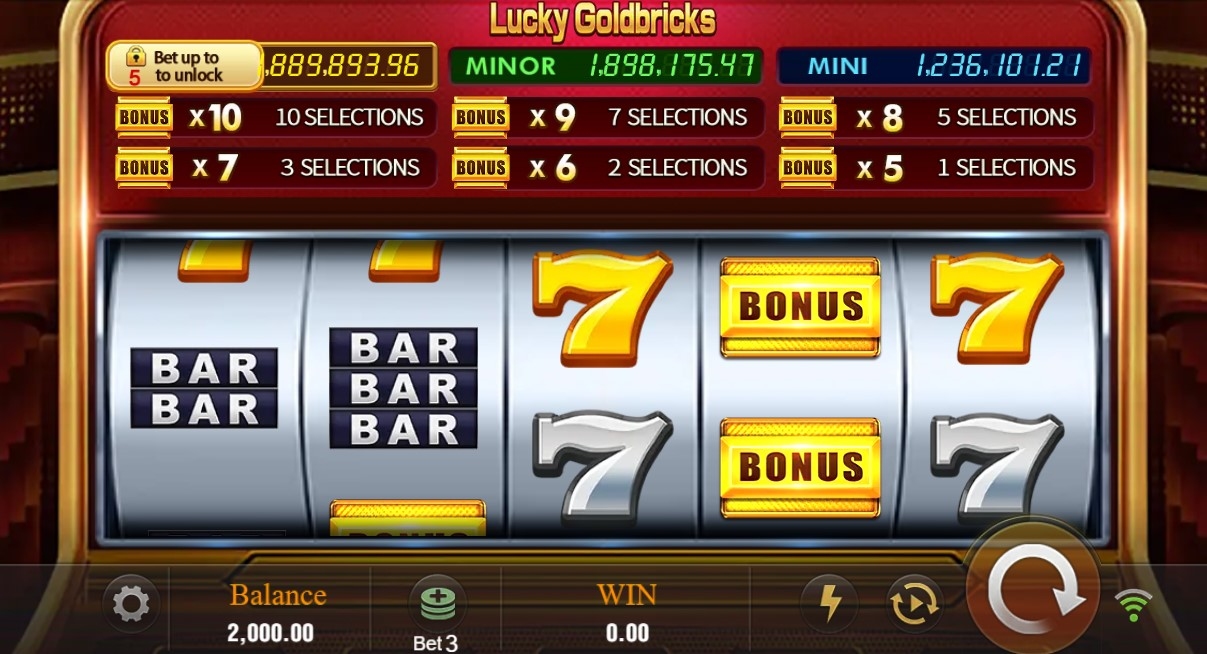 Lucky Goldbricks Gameplay Image