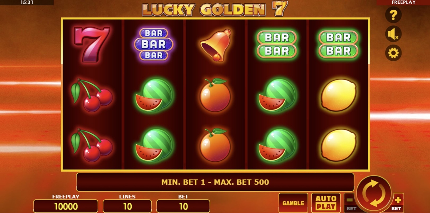 Lucky Golden 7s Gameplay Image