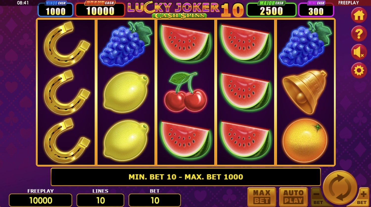 Lucky Joker 10 Gameplay Image