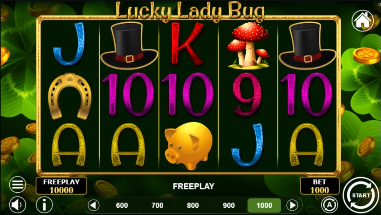 Lucky Lady Bug Gameplay Image